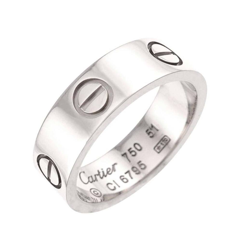 Cartier Love Ring #51, 18K White Gold (750)